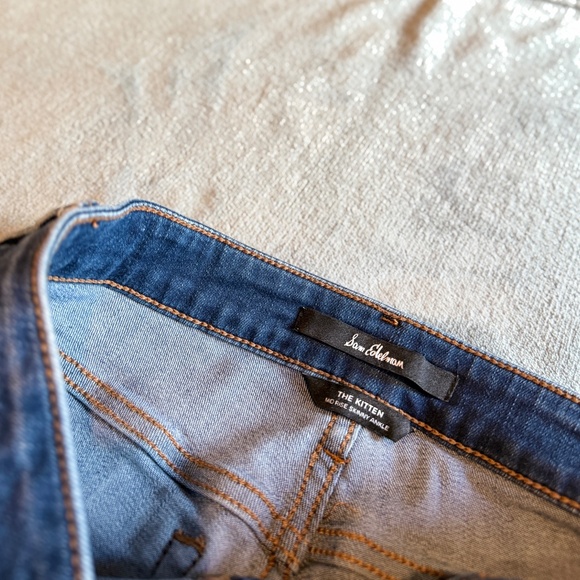 Sam Edelman The Kitten Midrise Skinny Ankle Distressed, Raw hem Size 27 - Picture 3 of 10